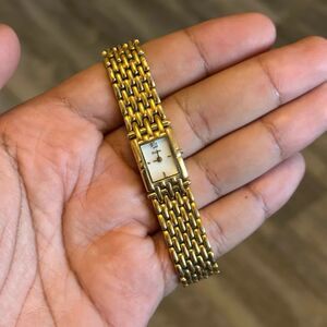 Vintage Bulova Mother Of Pearl Dial Tank Style Women's Watch